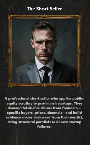 The Short Seller persona card